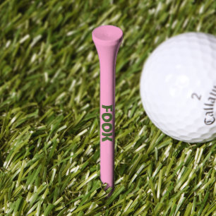 Fook green pink golf tee