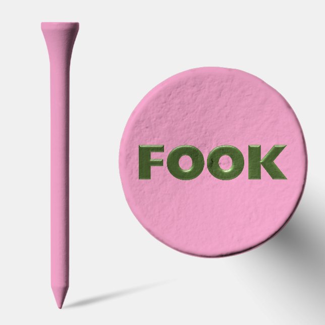 Fook green pink golf tee top (Combo)