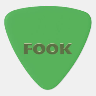 Fook green triangle guitar pick