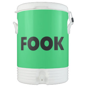 Fook Igloo black and green cooler 10 gallon