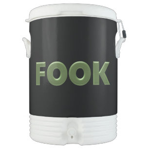 Fook Igloo green and black cooler 10 gallon