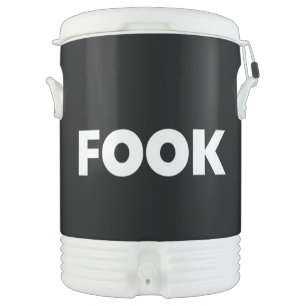Fook Igloo white and black cooler 10 gallon