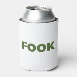 Fook white can cooler