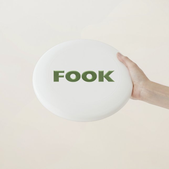 Fook white Frisbee frisbee (In Hand)