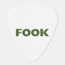 Fook white guitar pick