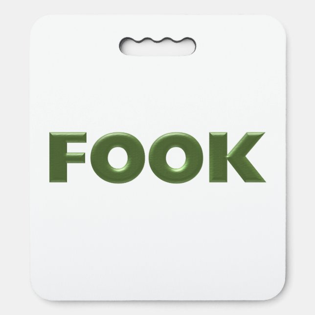 Fook white stadium seat cushion (Front Vertical)