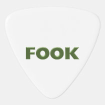 Fook white triangle guitar pick