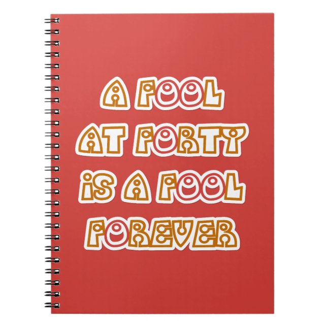Fool Forever Notebook (Front)