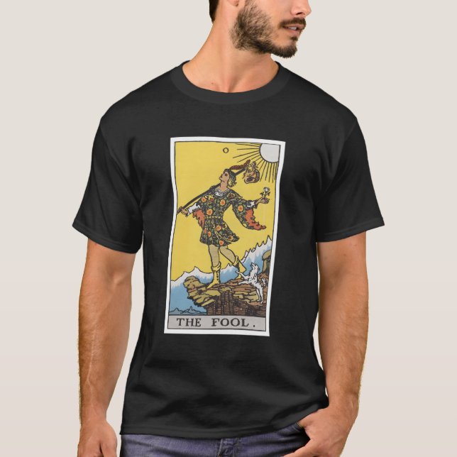Fool Tarot Card 0 T-Shirt (Front)