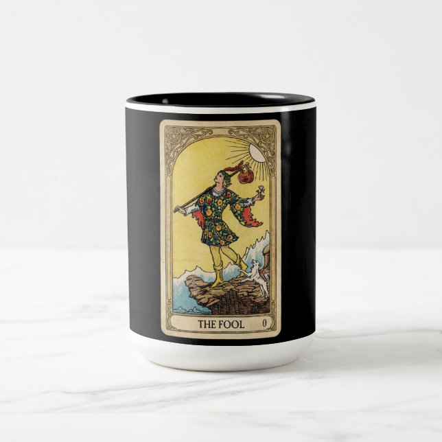 Fool Tarot Two-Tone Coffee Mug (Center)
