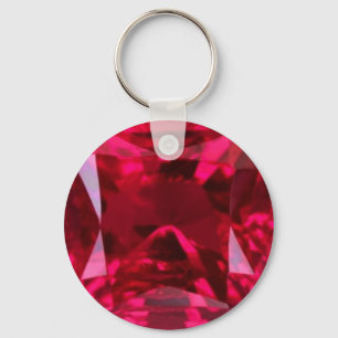 Fool the Eye Faux Ruby by Sharles Keychain