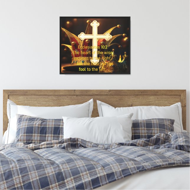 Fool vs Wise Canvas Print (Insitu(Bedroom))