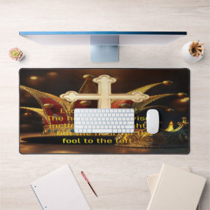 Fool vs Wise Desk Mat
