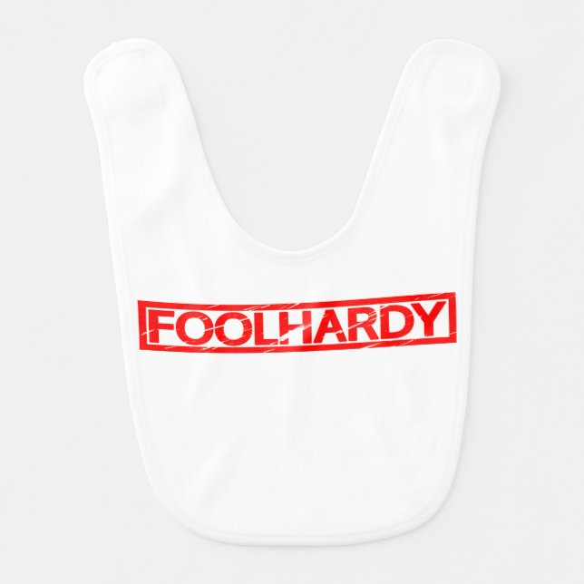 Foolhardy Stamp Baby Bib (Front)