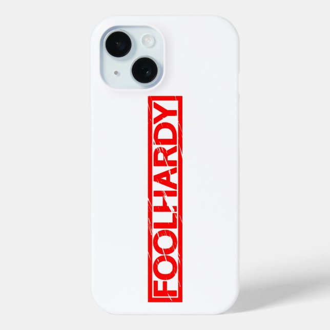 Foolhardy Stamp Case-Mate iPhone Case (Back)