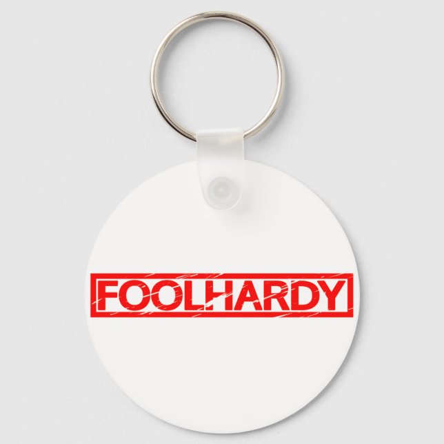 Foolhardy Stamp Keychain (Front)