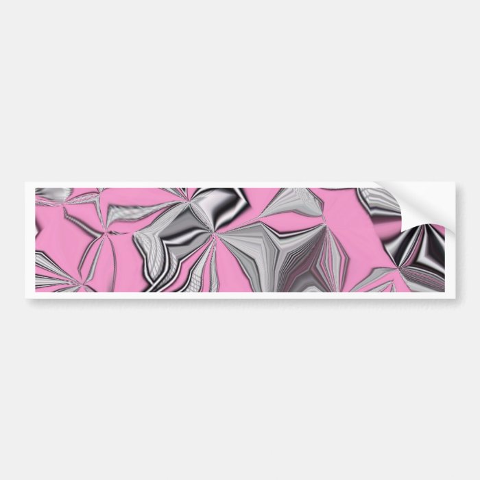 foolish movements, effect pink bumper sticker