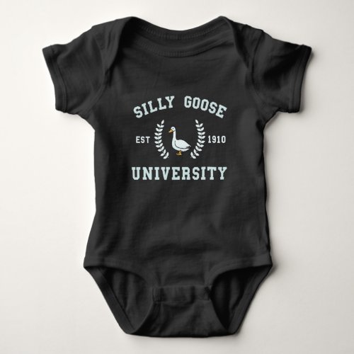 Foolish Silly Goose University Meme Baby Bodysuit