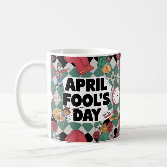 Fools and Fun All Around Coffee Mug (Left)