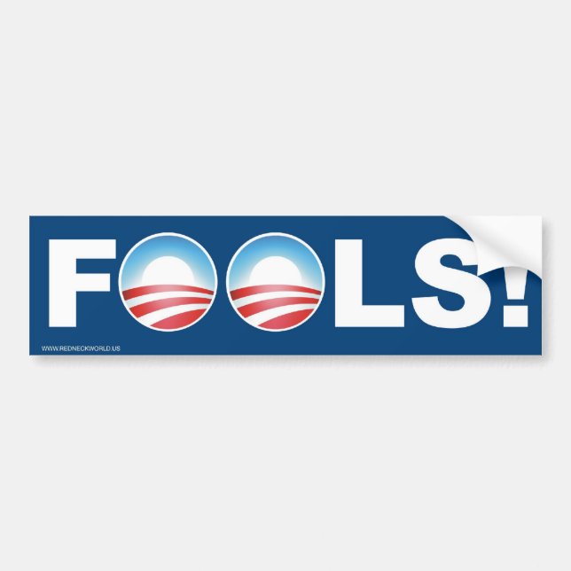 Fools! Bumper Sticker (Front)