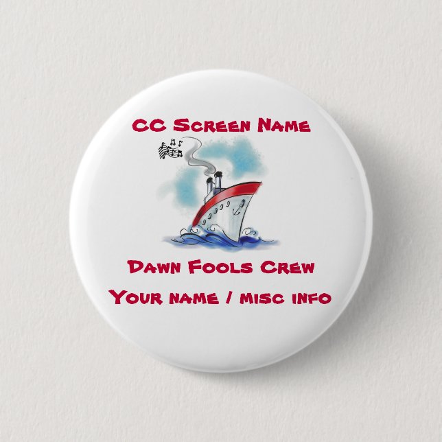 Fools Button - can customize (Front)