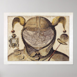 Fool's Cap World Map Poster