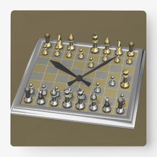 Fool's Mate Square Wall Clock