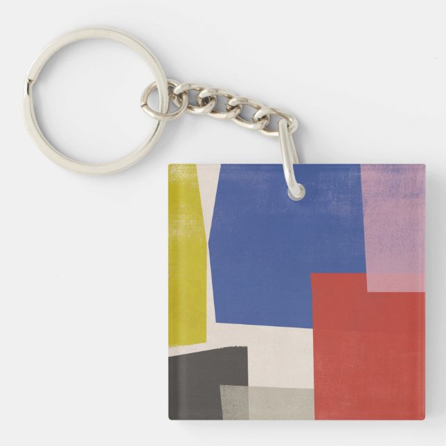 Foolscap - Modern Colorblocks Keychain (Front)