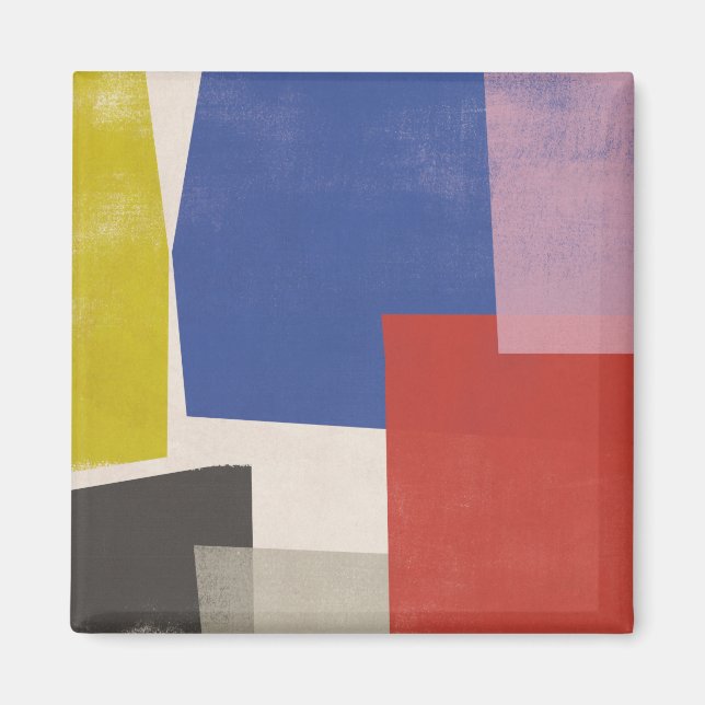Foolscap - Modern Colorblocks Magnet (Front)