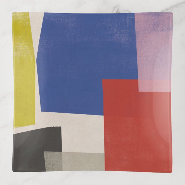 Foolscap - Modern Colorblocks Trinket Tray (Front)