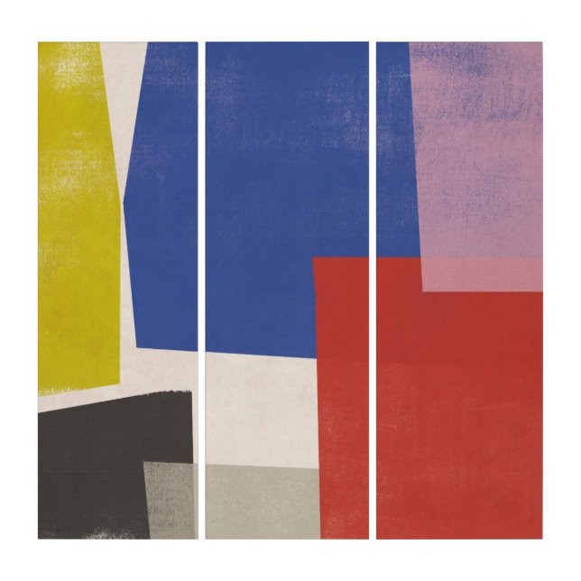 Foolscap - Modern Colorblocks Triptych (Front)