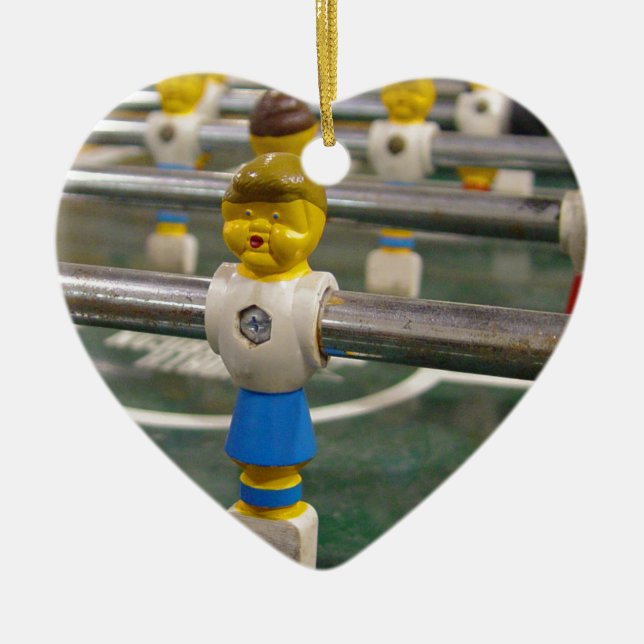 Foosball Ceramic Ornament (Front)
