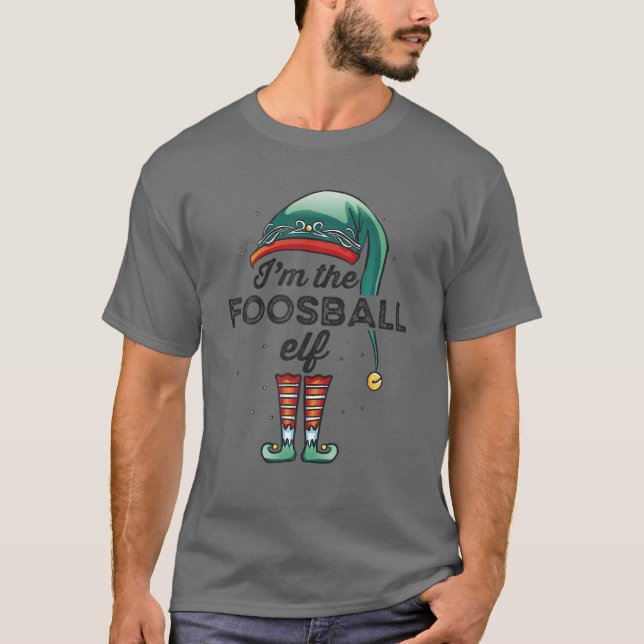 Foosball Elf Group Family Matching Gifts T-Shirt (Front)