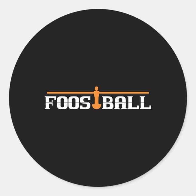 Foosball I Table Soccer Classic Round Sticker (Front)