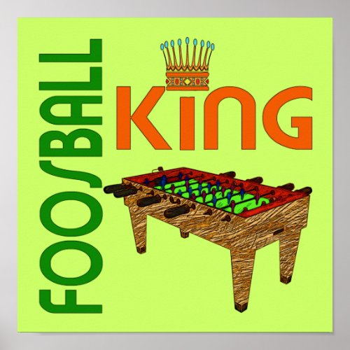 Foosball King Poster