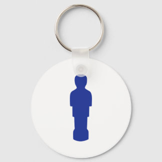 Foosball player keychain