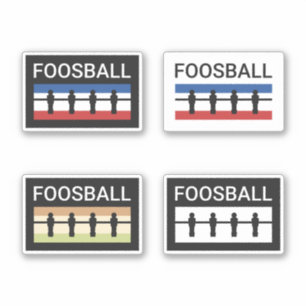 Foosball Retro Sticker