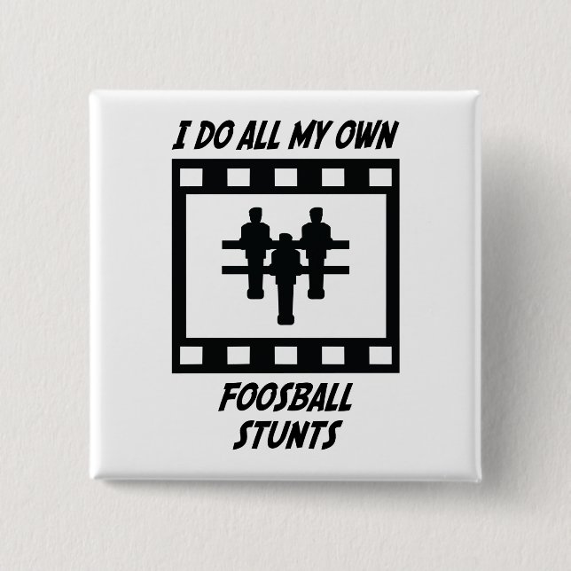 Foosball Stunts Button (Front)