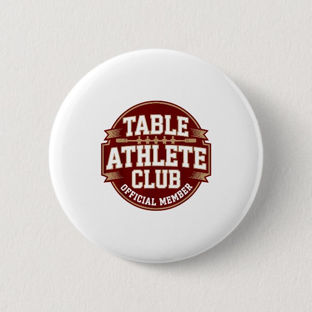 Foosball Table Soccer Table Athlete Foosball Playe Button (Front)