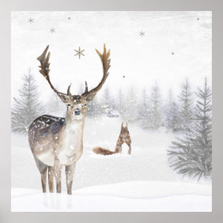 Foot and squirrel poster