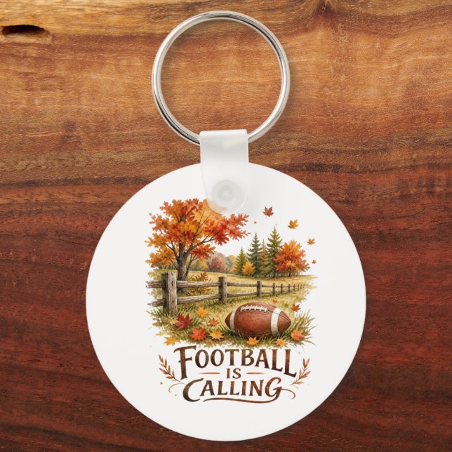 Foot Ball Calling  Keychain (Front)
