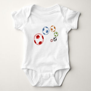 foot balls baby bodysuit