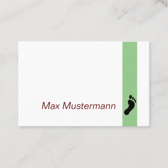 foot care business card (Front)