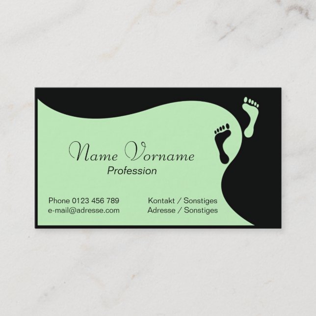 foot care business card (Front)