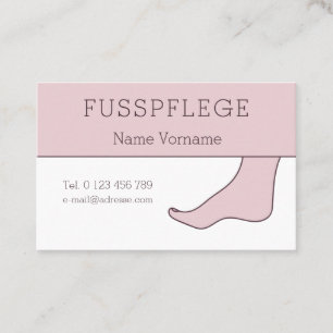 foot care business card