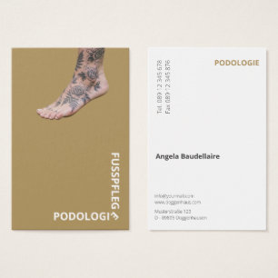 Foot care business cards