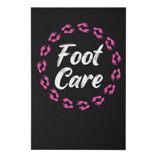 Foot Care Pedicure Podiatrist Nail Salon Gift Faux Canvas Print