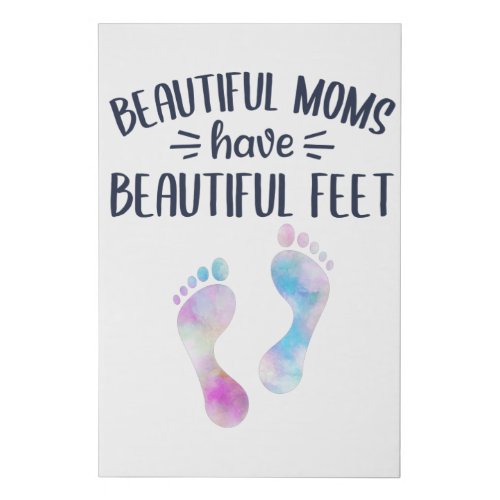 Foot Care Pedicure Podiatrist Nail Salon Gift Faux Canvas Print