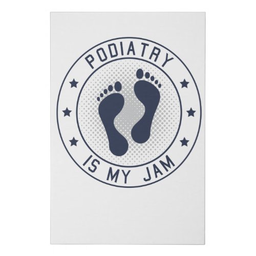 Foot Care Pedicure Podiatrist Nail Salon Gift Faux Canvas Print