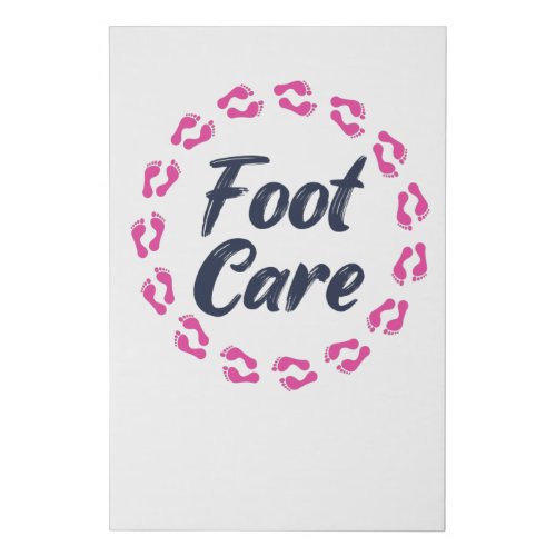 Foot Care Pedicure Podiatrist Nail Salon Gift Faux Canvas Print